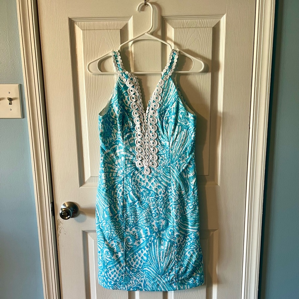 Lilly Pulitzer Summer Dress (Blue and White)